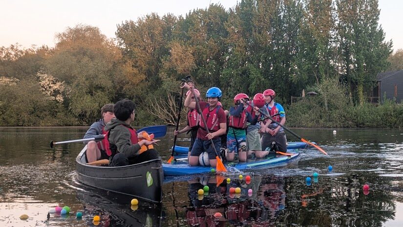 Scouts enjoy mega-SUP session this summer